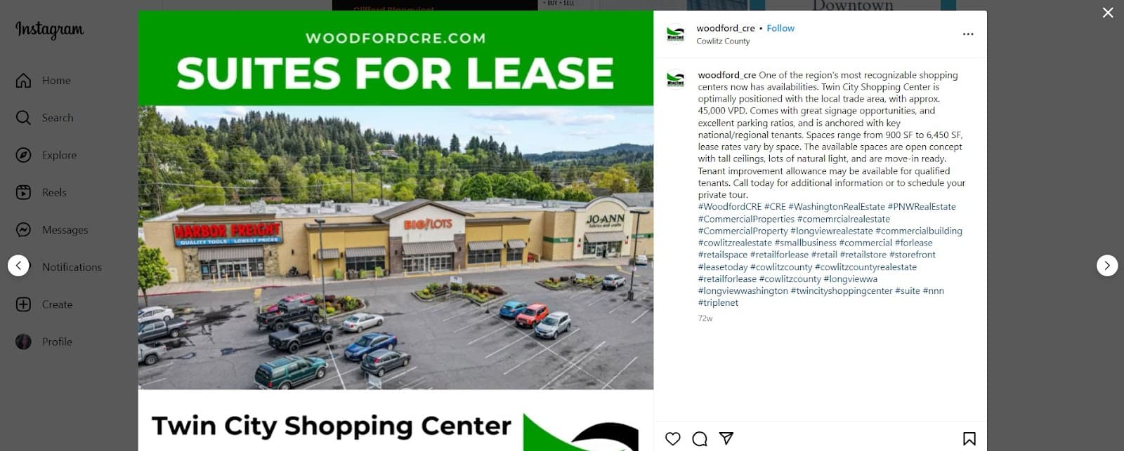 Instagram property showcase