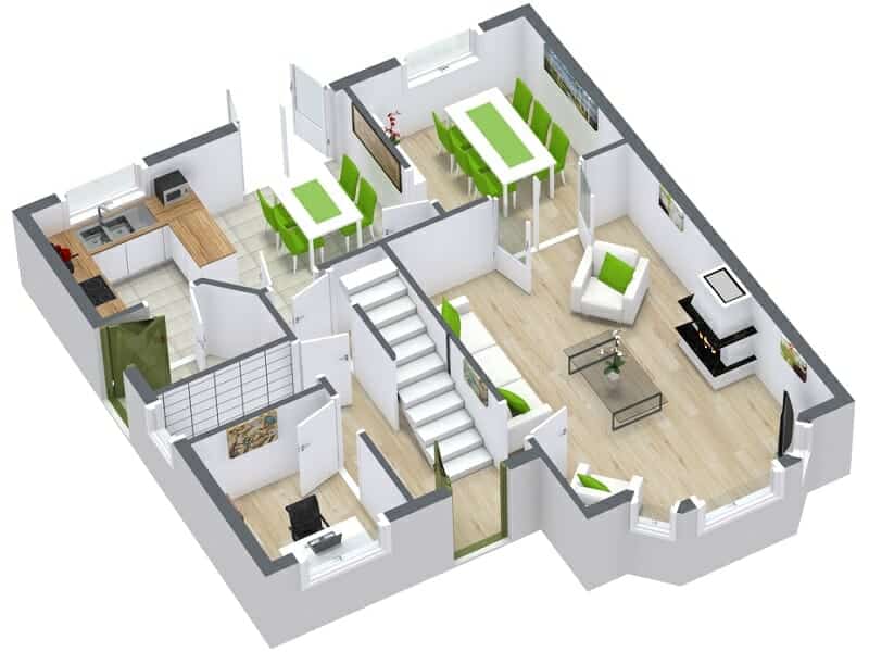 3D floor plan
